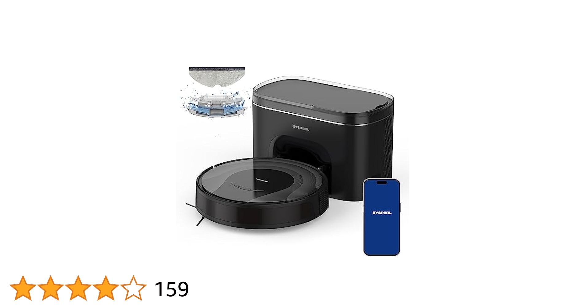 Amazon | SYSPERL Climee ロボット掃除機水拭き両用小型掃除